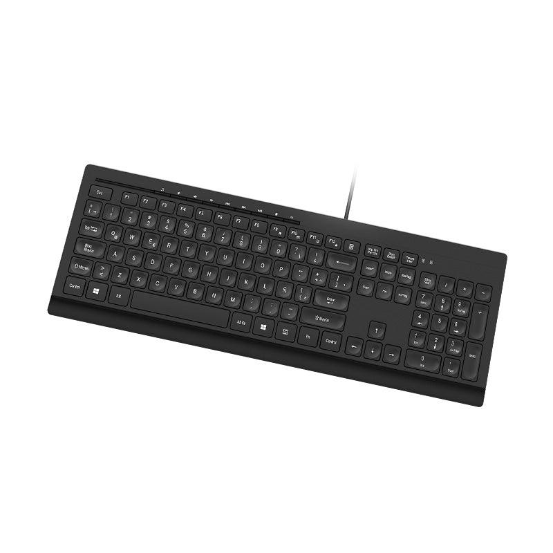 Teclado multimedia alámbrico USB Klip Xtreme Compass KKM-252S