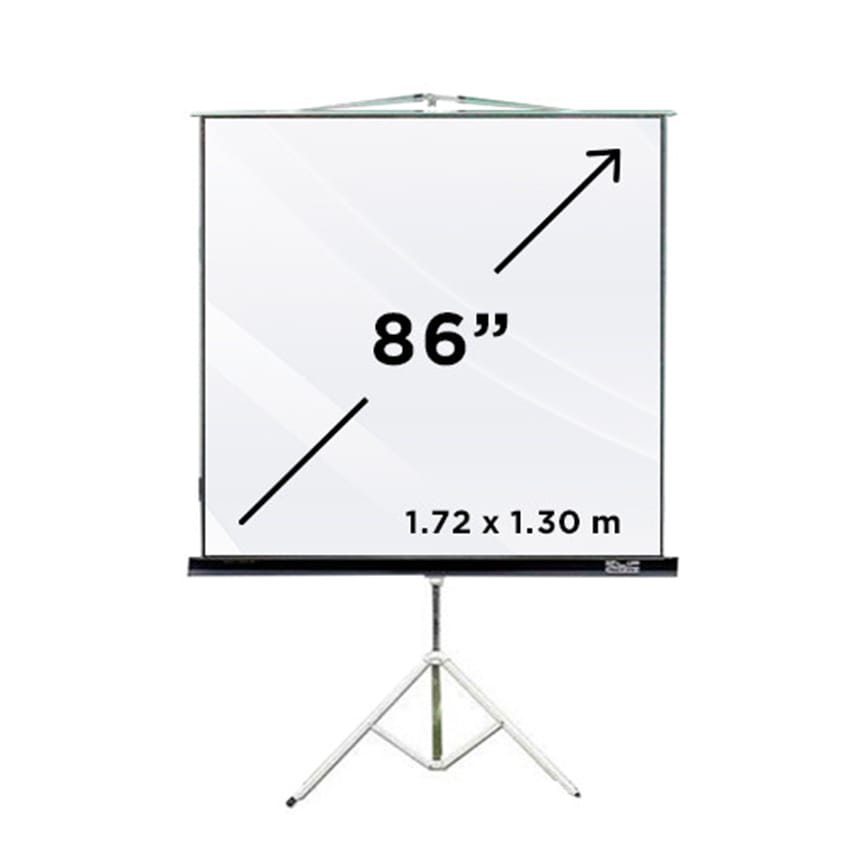 Especificaciones dimensiones pantalla de proyección