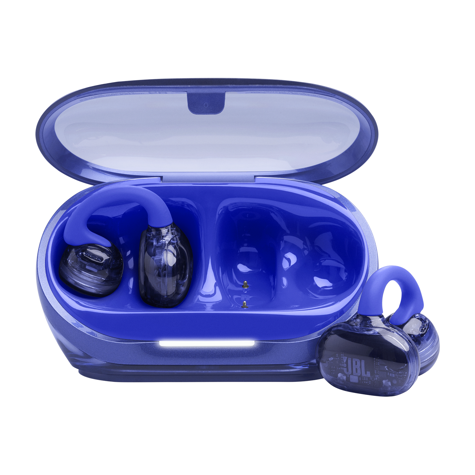 JBL SoundGear Clip vista frontal azul
