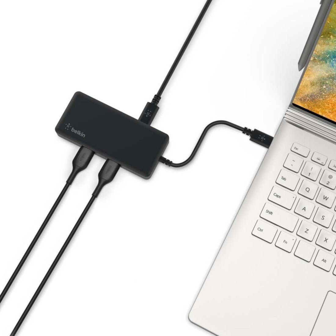 Belkin Hub 5 En 1 Usb C Pd 86w/hdmi 4k 60hz/lan Rj45/2 Usb A - Sys Shop Colombia