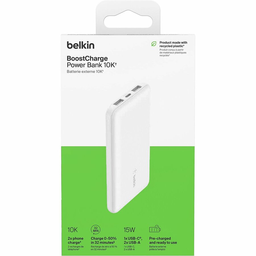 Belkin powerbank 10.000 mAh 15W 2 USB A/1 USB C