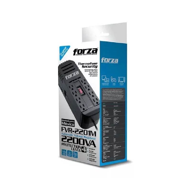 Regulador Forza FVR-2201 8 tomas