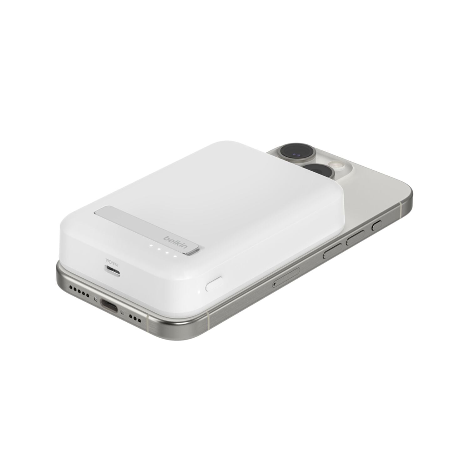 Power Bank Magnético Belkin BoostCharge 10K Blanco Vista 3
