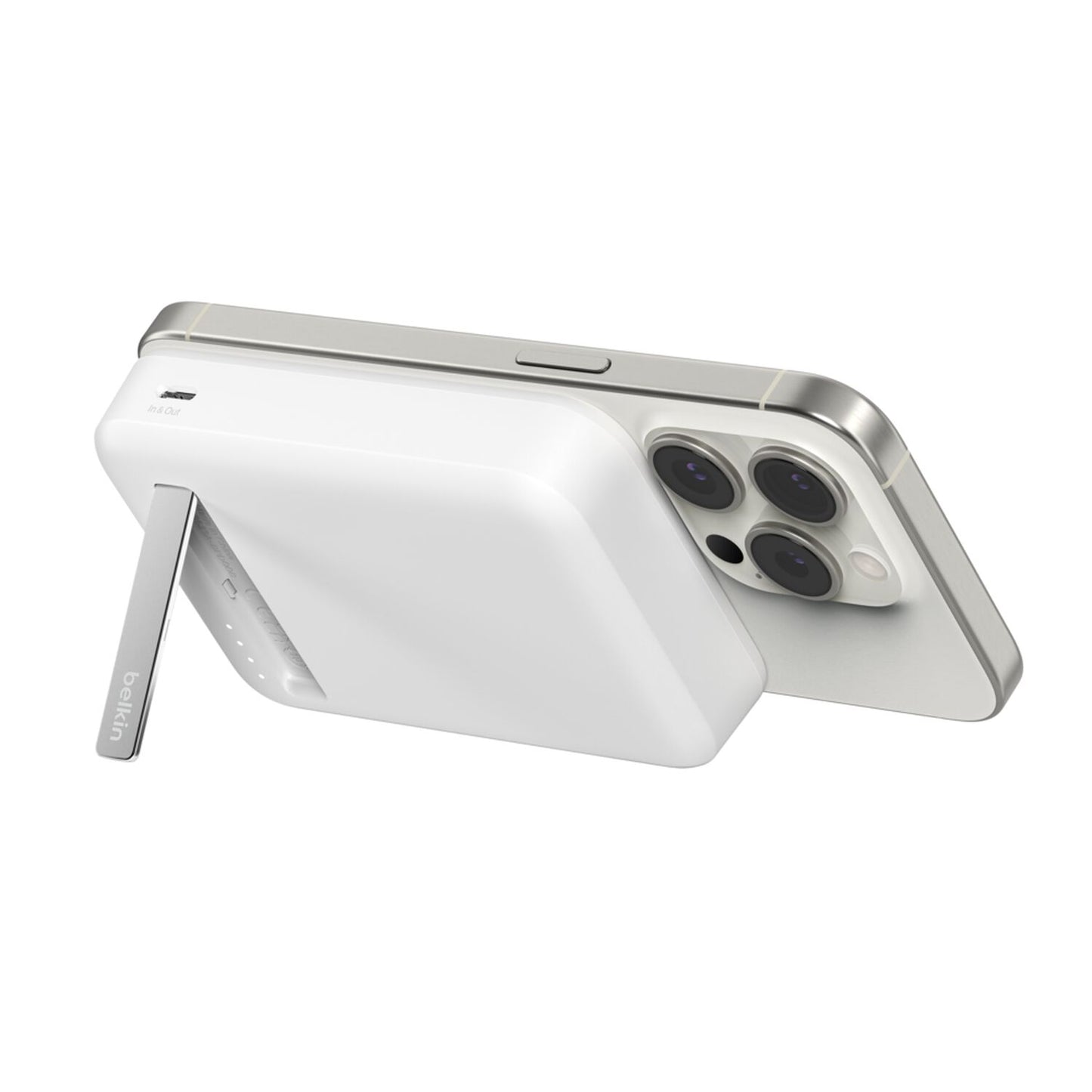 Power Bank Magnético Belkin BoostCharge 10K Blanco Vista 1