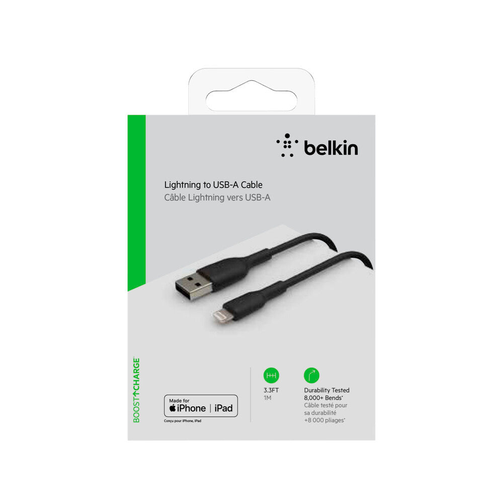 Cable Belkin Lightning USB-A negro caja