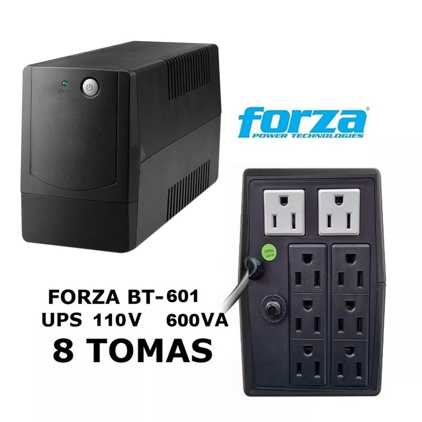 UPS Forza BT-601 vista frontal