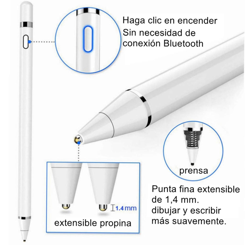 Lápiz Óptico Activo de punta fina Universal Para Celulares, Tabletas O Pc - Sys Shop Colombia