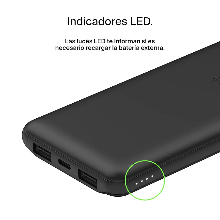Belkin powerbank 10.000 mAh 15W 2 USB A/1 USB C