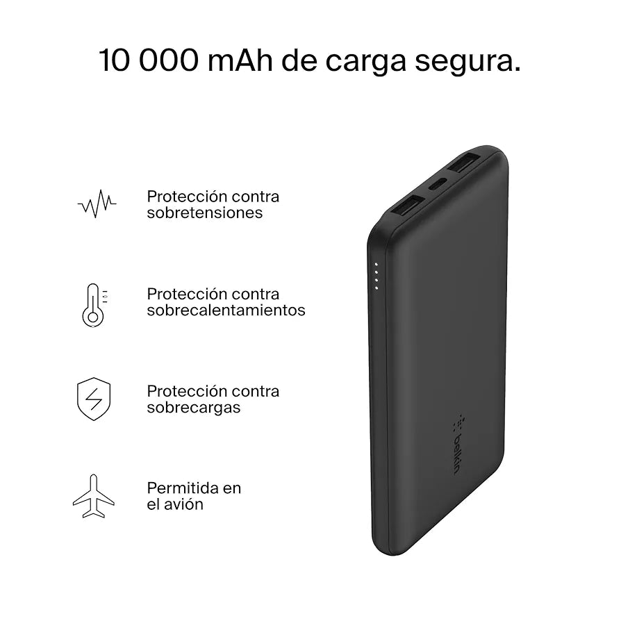 Belkin powerbank 10.000 mAh 15W 2 USB A/1 USB C