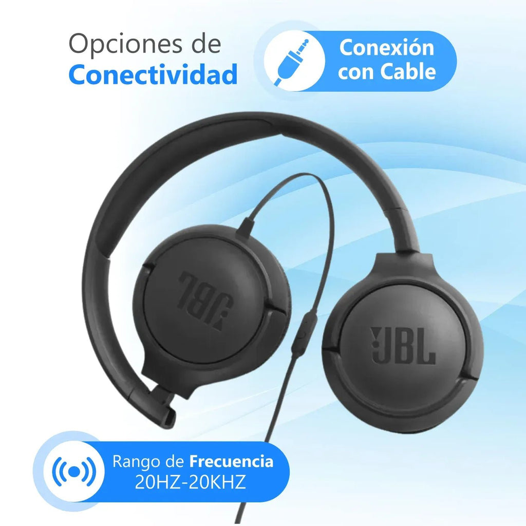 Jbl tune 500 diademas on ear con cable Jack 3.5 mm - Sys Shop Colombia