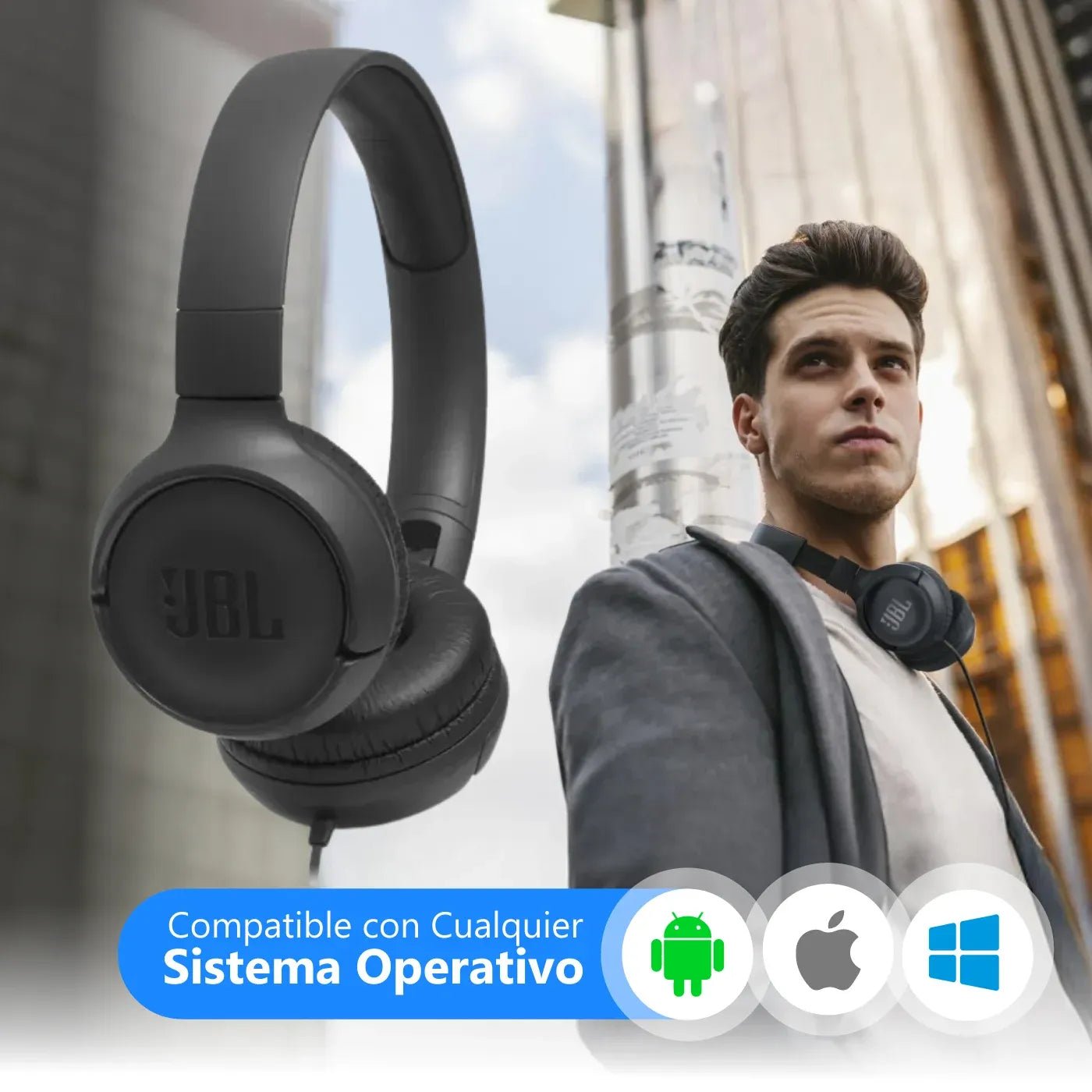 Jbl tune 500 diademas on ear con cable Jack 3.5 mm - Sys Shop Colombia