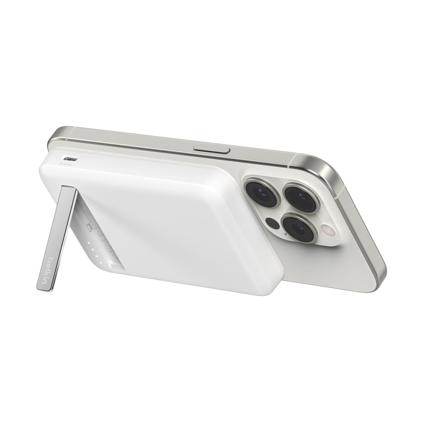 Power Bank Magnético Belkin BoostCharge Pro Blanco Vista 1
