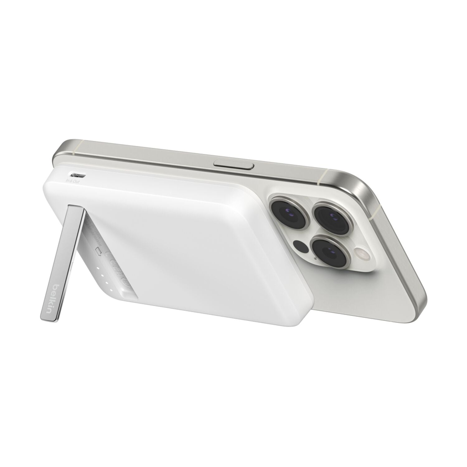 Power Bank Magnético Belkin BoostCharge Pro Blanco Vista 1
