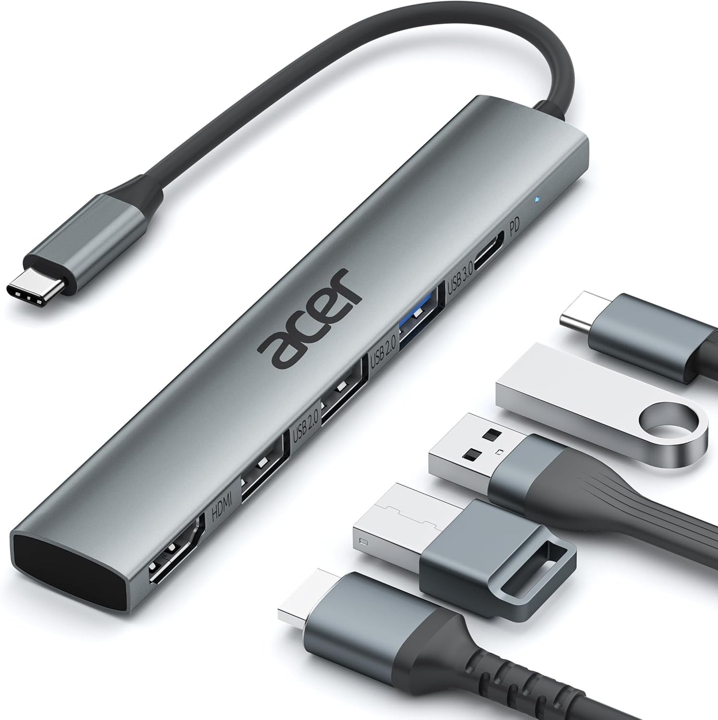 Anker 332 Hub - puertos
