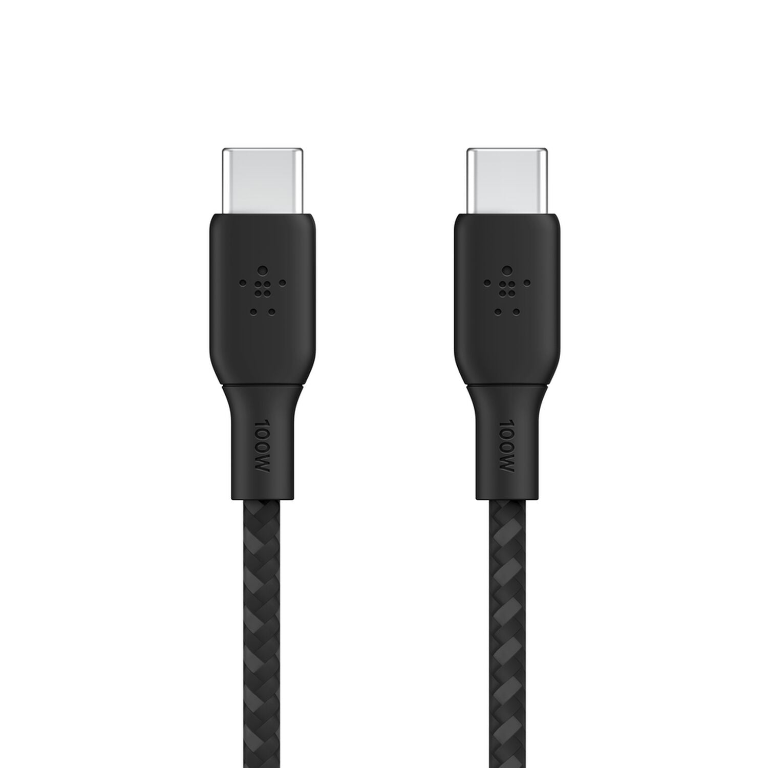 Cable Belkin USB-C 100W Trenzado Negro frente