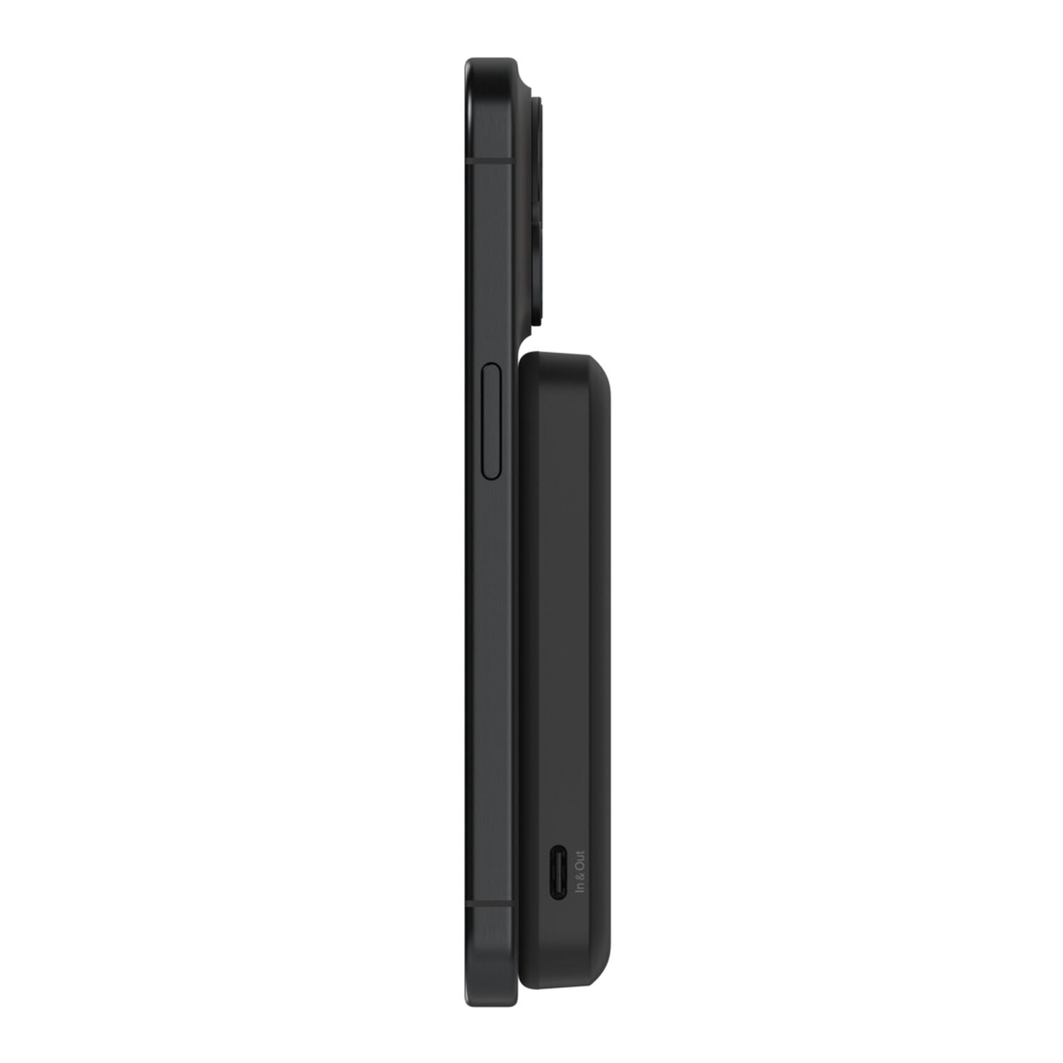 Power Bank Magnético Belkin BoostCharge Pro Negro Lateral