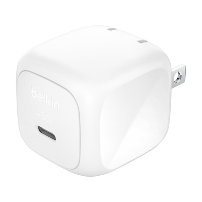 Belkin Wall charger 45W USB-C PD PPS + Cable USB C USB C | WCA013DQ1MWH-B6