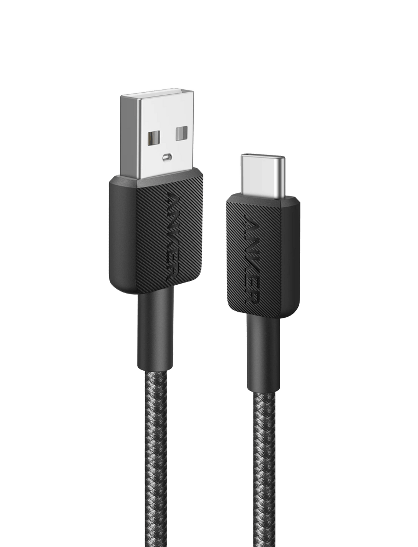 Anker 322 USB-A to USB-C Cable 3ft Braided Black | A81H5H11