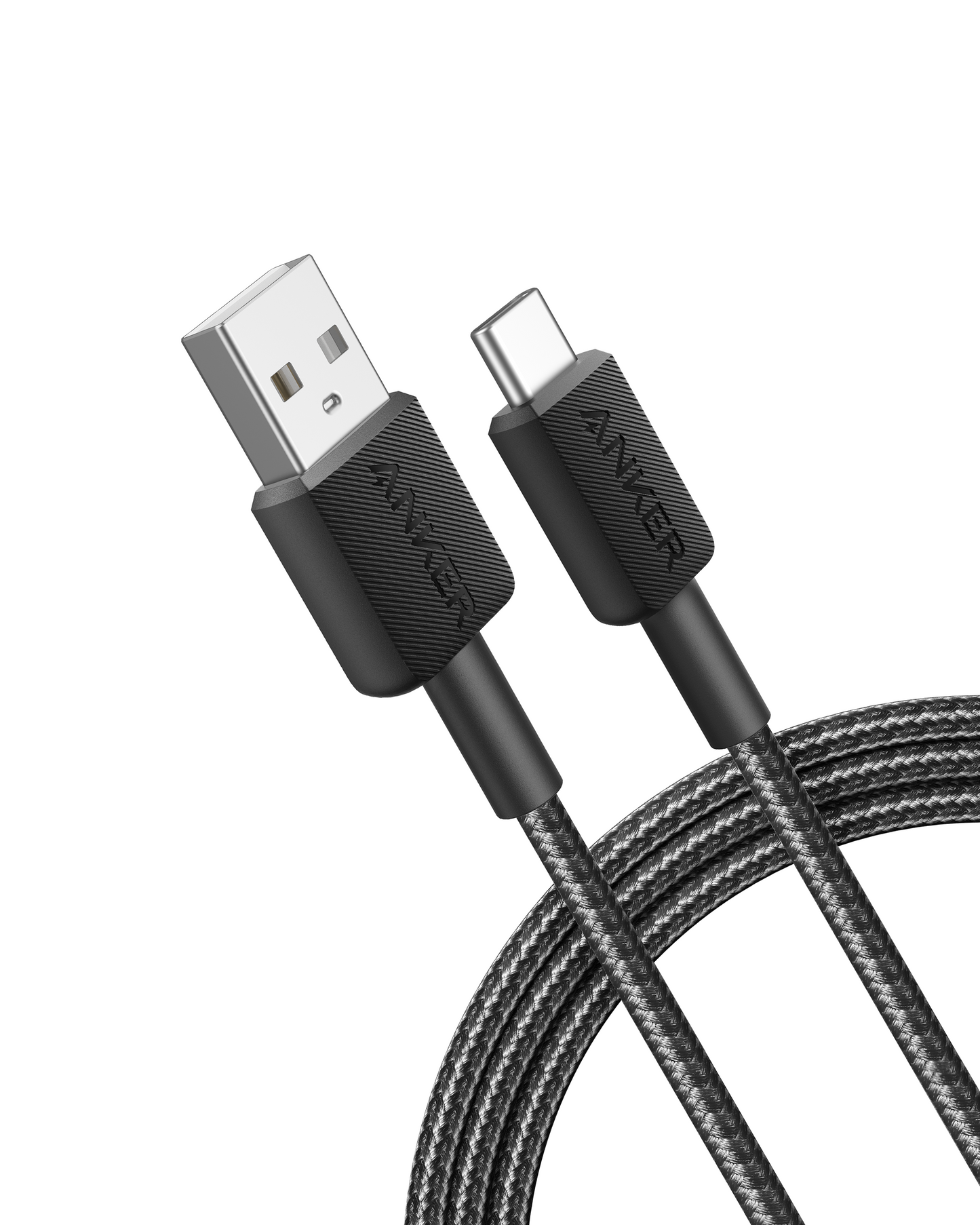 Anker 322 USB-A to USB-C Cable 3ft Braided Black | A81H5H11