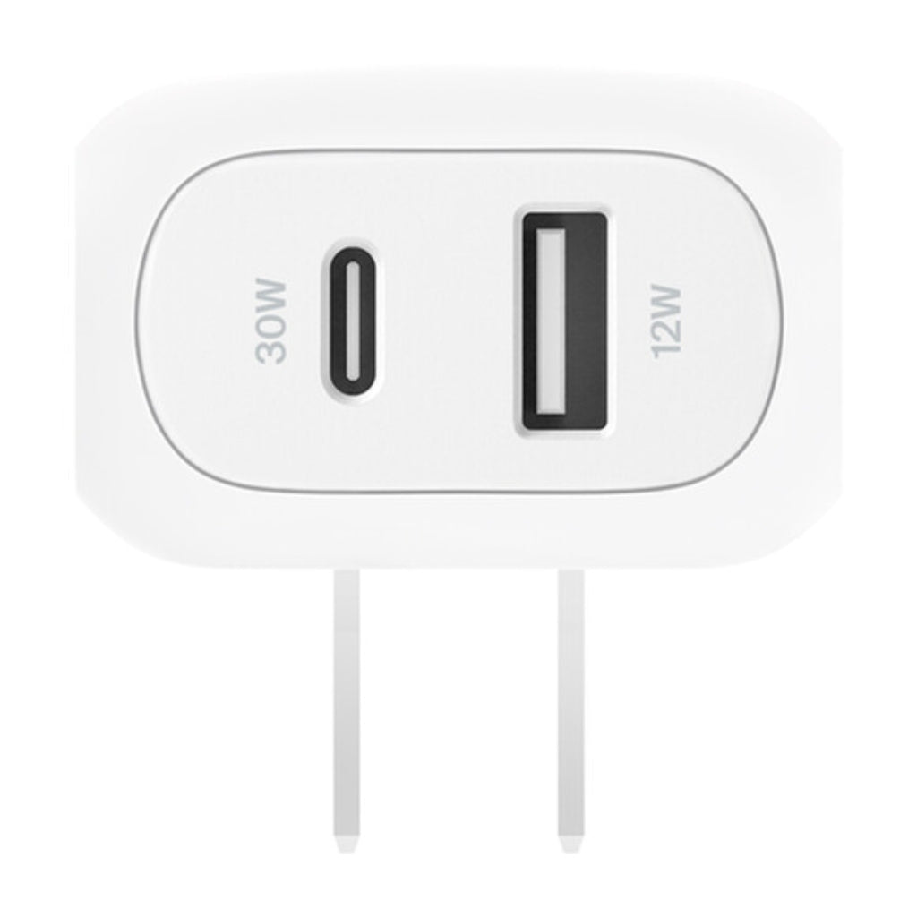 Belkin 42W USB-C PD PPS WALL CHARGER USBC 30W USB A 12W + | WCB009DQ1MWH-B6