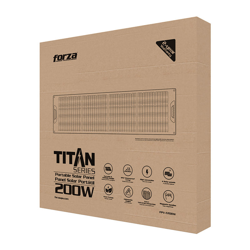 Panel Solar Forza FPV-T200W salidas