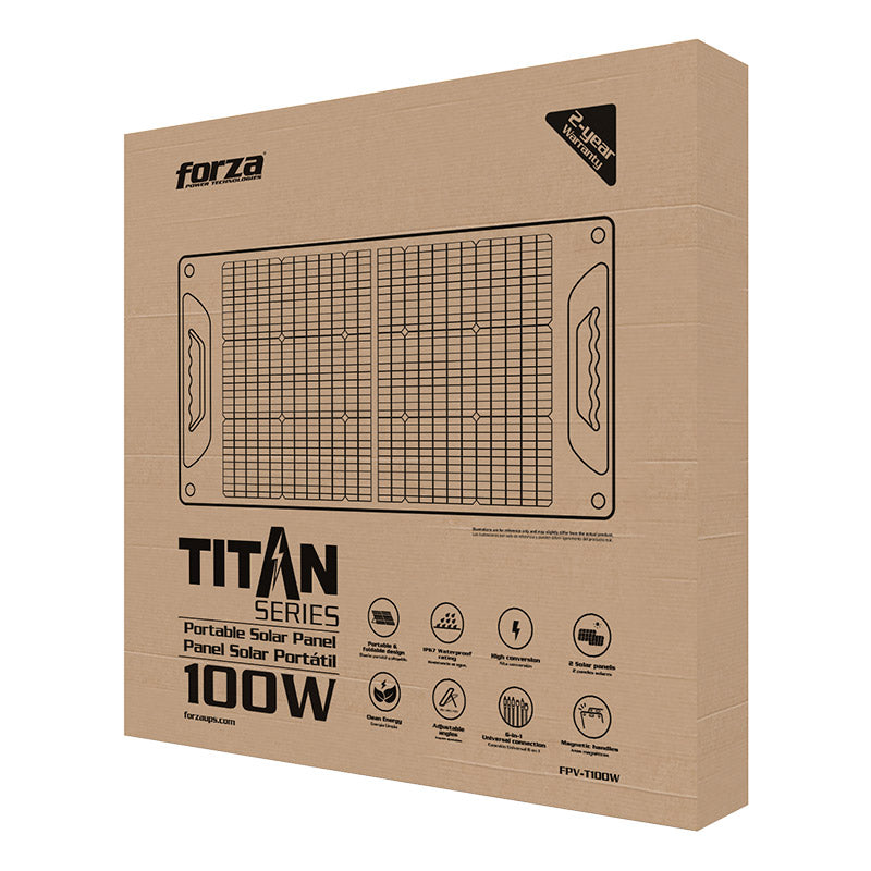 Panel Solar Forza FPV-T100W desplegado