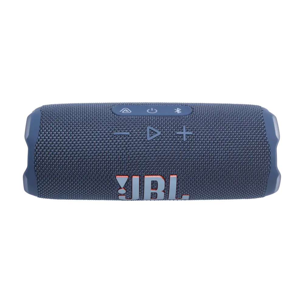 JBL Flip 7 Azul con sistema PushLock y mosquetón