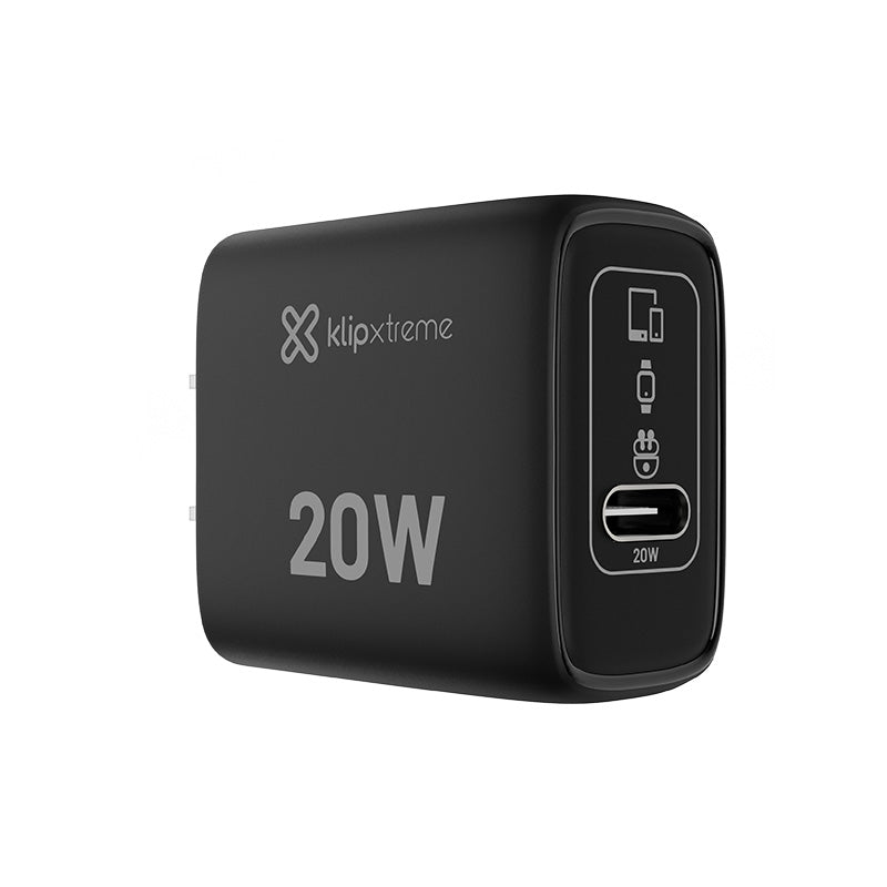 Klipxtreme Cargador Smart 20w Carga Rápida Gan Usbc Pd3. 0 - Sys Shop Colombia