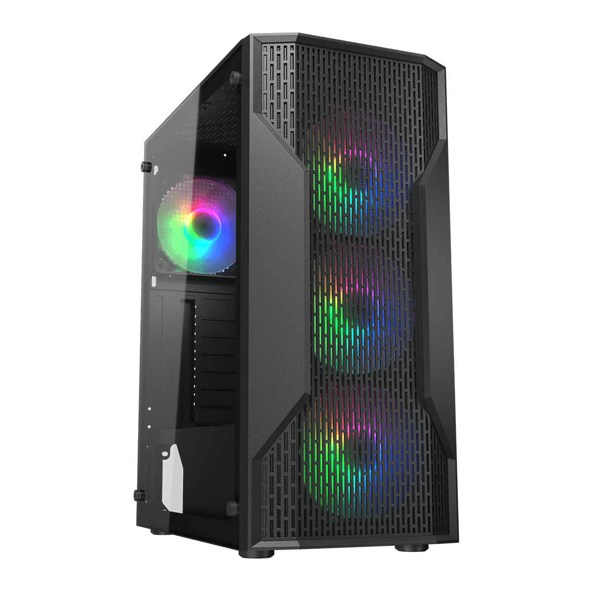 PC Gamer EVC AMD RYZEN 5 5600XT + RTX 5050 8G | 16GB DDR4 | 512GB SSD | Monitor 24" 144Hz | DYNAMIC-A56XTN3