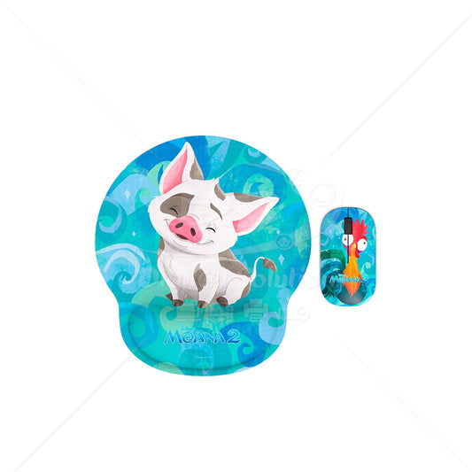 Kit Mouse Inalámbrico y Mousepad Xtech Edición Disney Moana XTM-DKT4MO