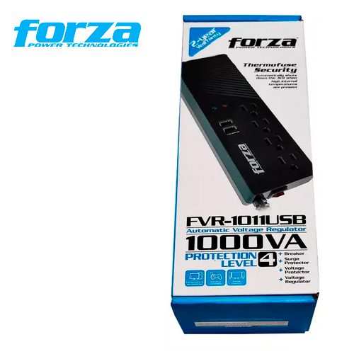Regulador Forza FVR-1011USB 4 tomas 2 USB