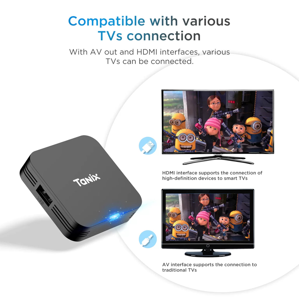 Tanix mini tv box 4K 60fps android 10 para televisores - Sys Shop Colombia