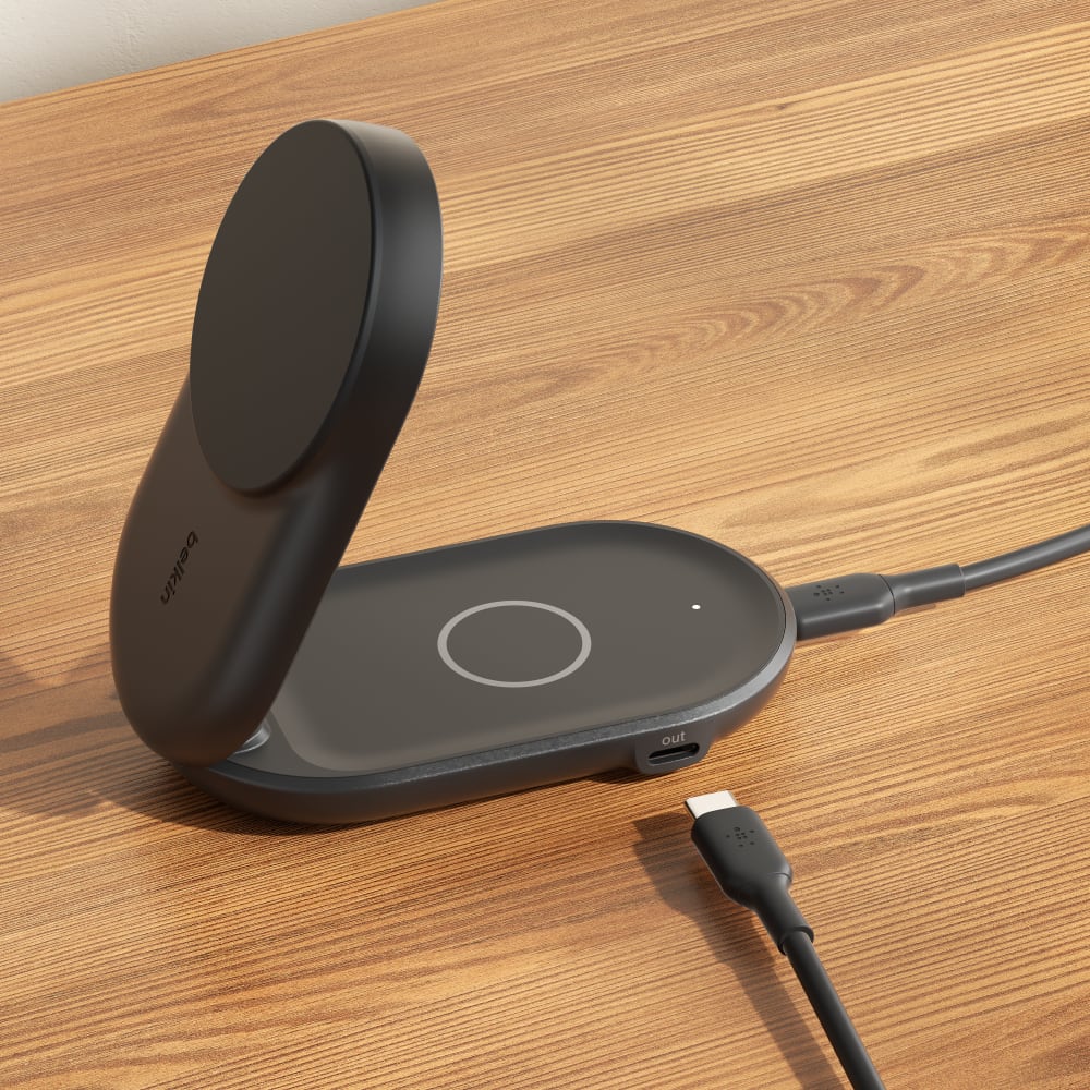 Belkin Qi2 25W 2 in 1 Compact Black | WIZ039TTBK