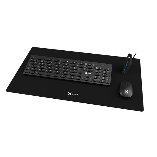 Combo Xtech Kit XTK-320S - Teclado, mouse, alfombrilla y hub