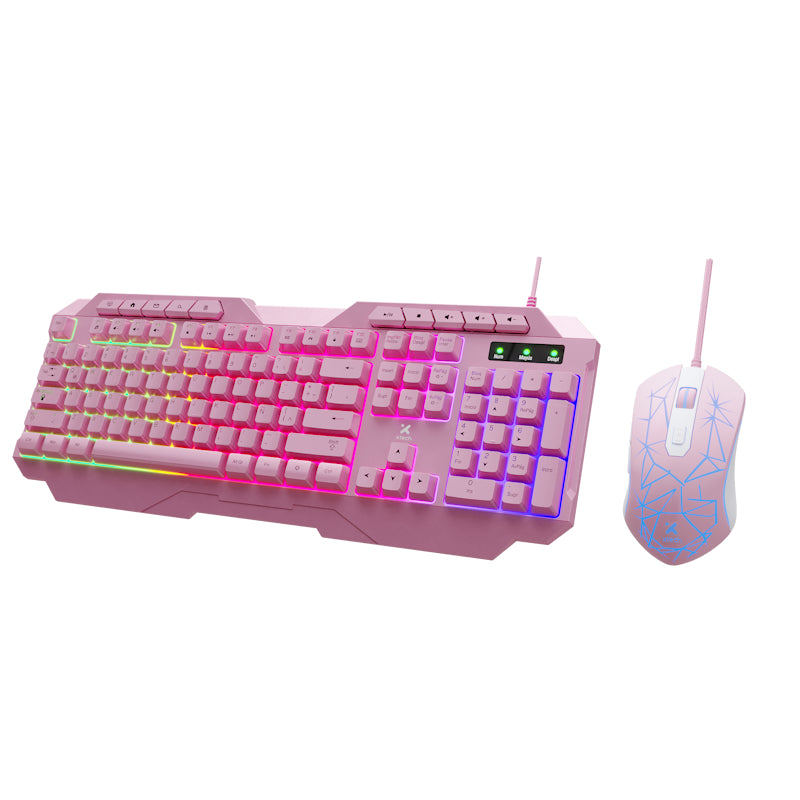Combo Teclado y Mouse Xtech Mirana XTK-540S Gaming LED
