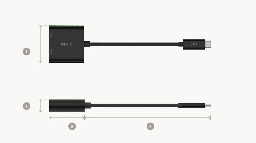 Especificaciones adaptador USB-C a HDMI