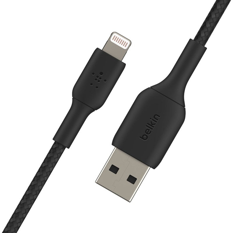 Cable Belkin CAA002 negro trenzado ángulo