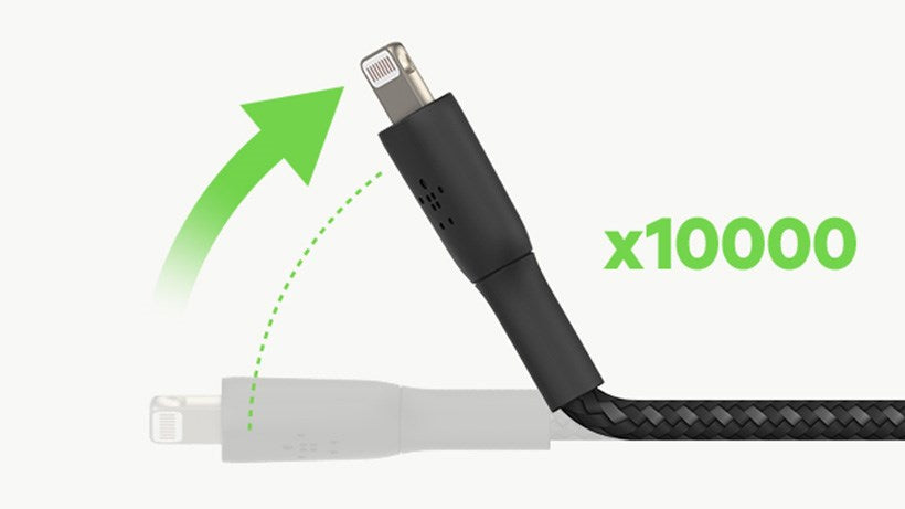 Cable Belkin Lightning USB-A negro conectores