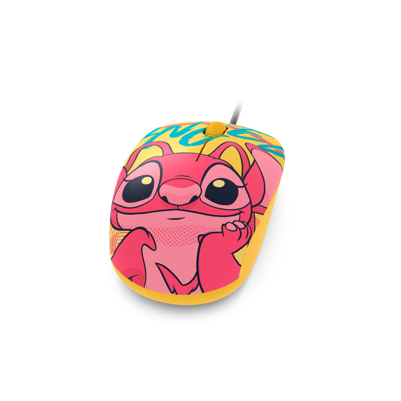 Mouse con Cable USB Xtech Edición Disney Stitch XTM-D406ST-YL | 1200 DPI | Licencia Oficial Disney