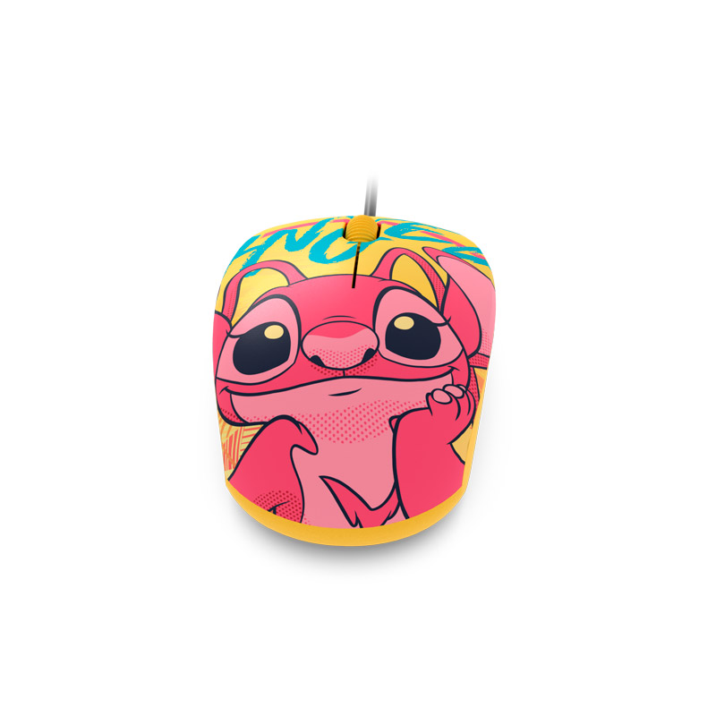 Mouse con Cable USB Xtech Edición Disney Stitch XTM-D406ST-YL | 1200 DPI | Licencia Oficial Disney