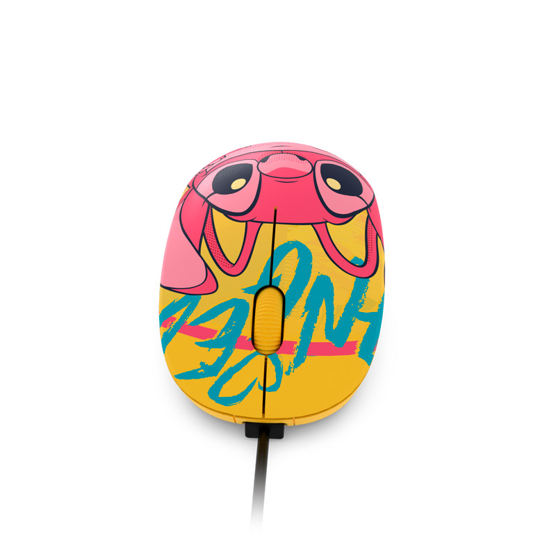 Mouse con Cable USB Xtech Edición Disney Stitch XTM-D406ST-YL | 1200 DPI | Licencia Oficial Disney