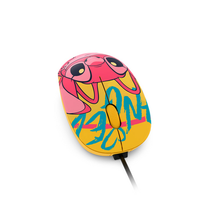 Mouse con Cable USB Xtech Edición Disney Stitch XTM-D406ST-YL | 1200 DPI | Licencia Oficial Disney