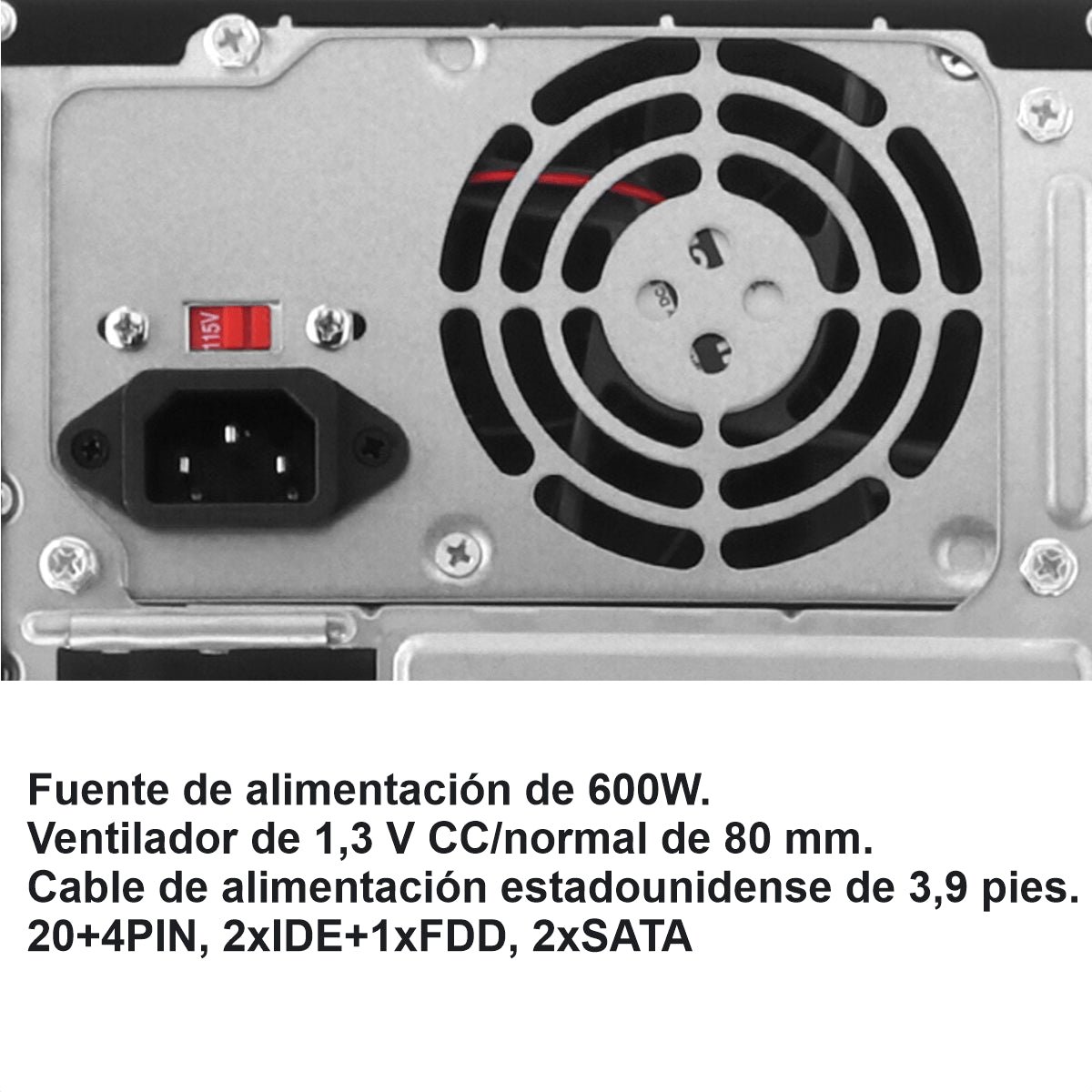 Gabinete Xtech — Chasis ATX torre | XTQ-214