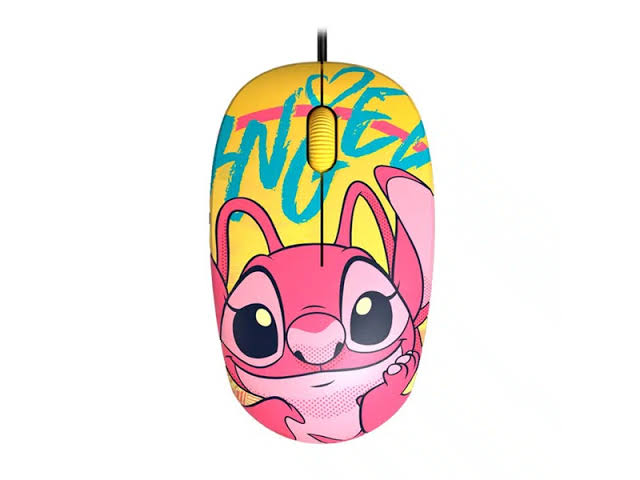 Mouse con Cable USB Xtech Edición Disney Stitch XTM-D406ST-YL | 1200 DPI | Licencia Oficial Disney