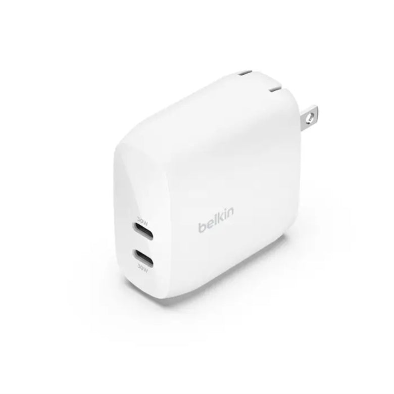 60W USB-C PD 3.0 WAL CHARGER 2 USB C 30W | WCB010dqWH